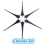 29" Nylon 6.6 + Carbon Fiber Wind Turbine Blades