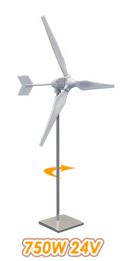 750W 24V Wind Generator for Wind Charger Controller